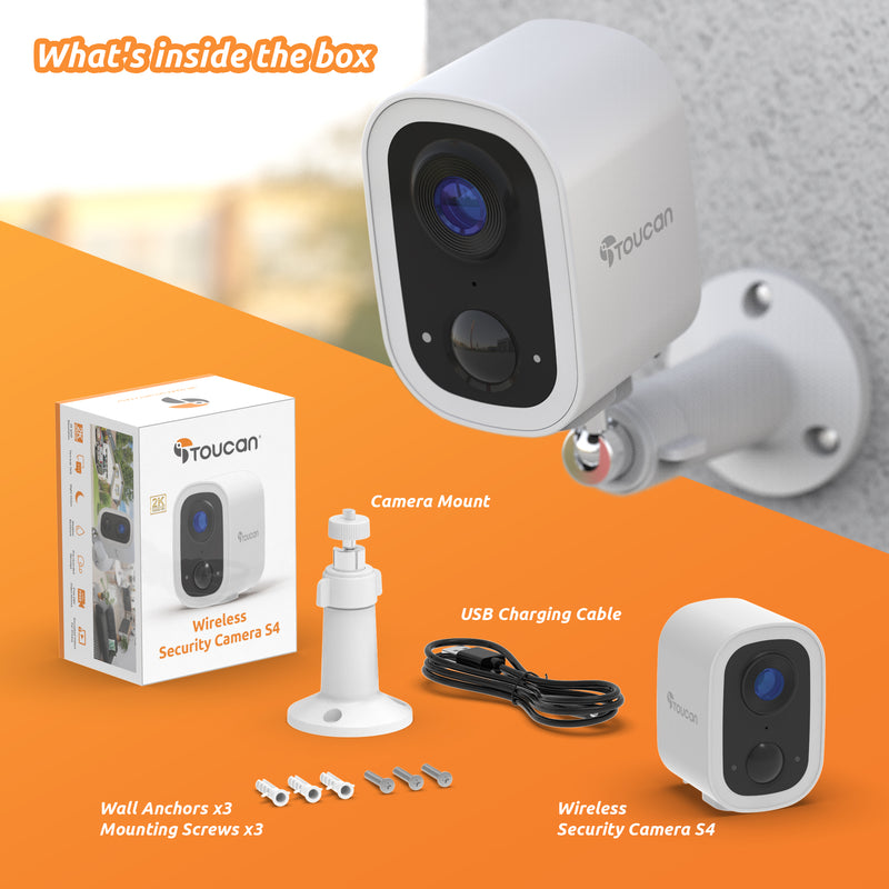 Toucan Wireless Security Camera S4 3-Pack