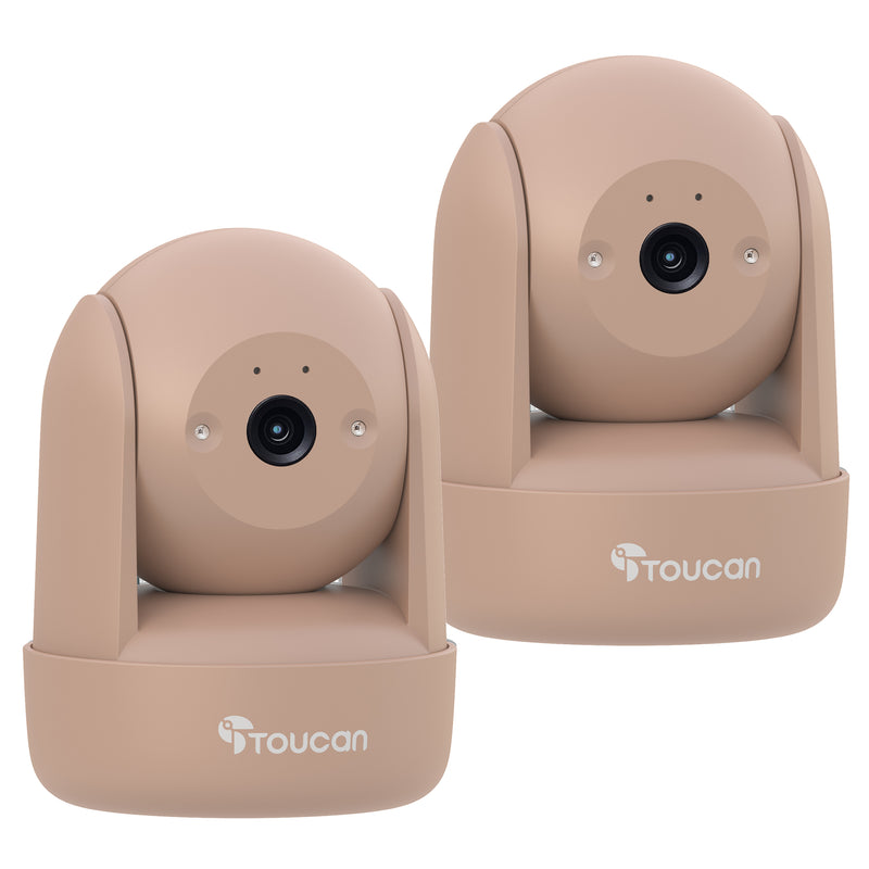 Toucan Seek Indoor Pan & Tilt Security Camera 2-Pack