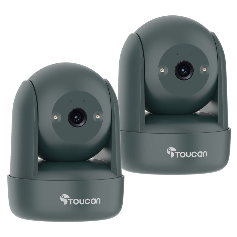 Toucan Seek Indoor Pan & Tilt Security Camera 2-Pack